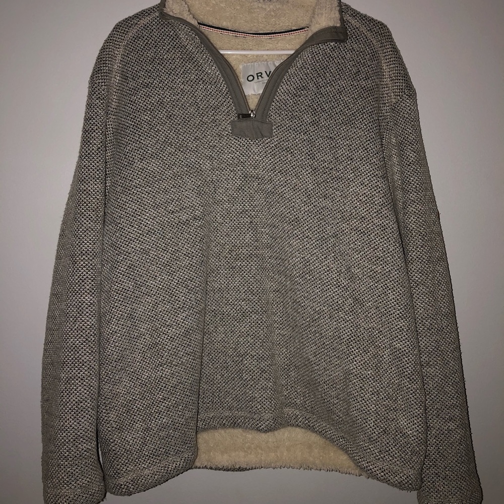 Orvis Fleece Quarter Zip Size L